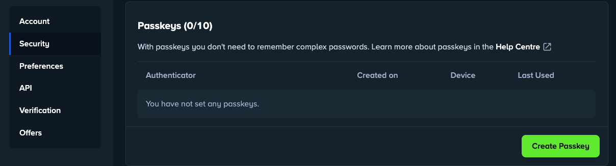 Passkeys on Stake